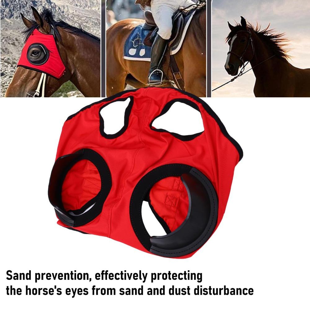 Breathable Material Horse Eye Cover High Elasticity Horse Eye Protective Cover Training