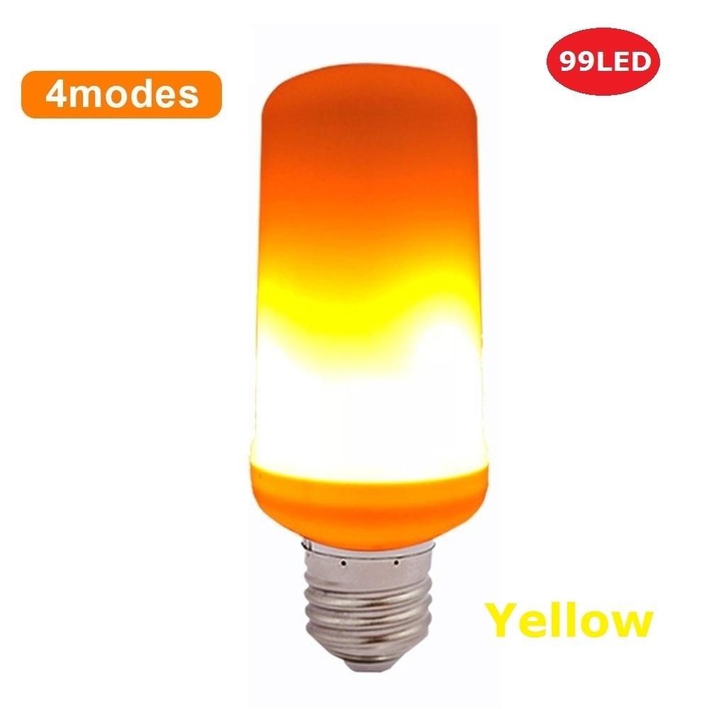 Новая светодиодная лампа E27 с мерцающим пламенем, имитирующая эффект горения огня, фестивальная вечеринка