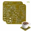 Creative Circuit Board Coaster Personalized Pcb Design  Coaster Dining Table Bar Decoration Drinkware Accessories