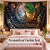 Sunset Landscape (50) Theme Wall Tapestry Customized With Name Text Personalized Hanging Tapestry For Bedroom Living Room Decor