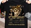 Рождественский подарок Bon Jovi 40-летний юбилейный тур Унисекс Все размеры Футболка 24D416 Унисекс Футболка