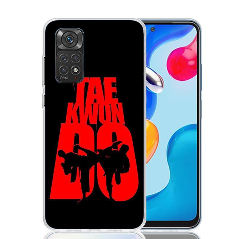 Kungfu Taekwondo Phone Case For Xiaomi Redmi Note 15 14 13 12S 12 Pro Plus 11S 11E 11 11T 10S 10 Art Soft Pattern Cover Redmi No