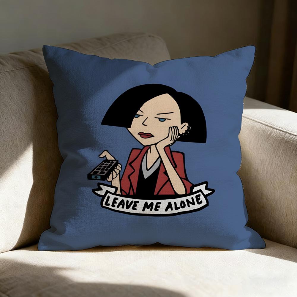 D-Daria Anime Cute Pillow Case Pillowcase, Double-Sided Printed, Sofa Cushion, Bedroom Headboard Pillow