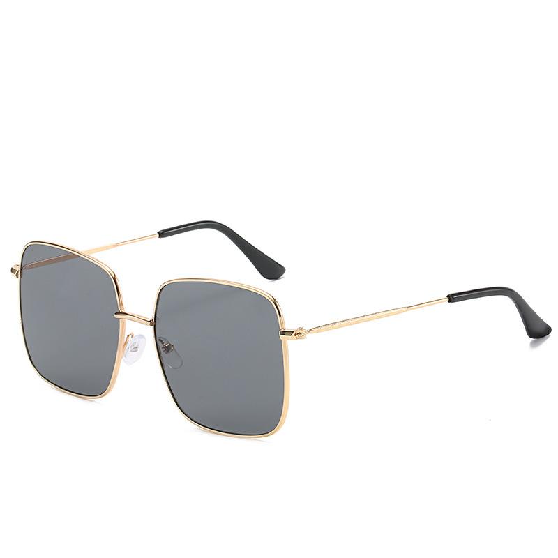 2019 Square Metal Sunglasses, Retro Square Sunglasses, Trendy Large Frame Sunglasses 8952