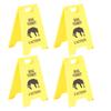 4Pcs Dog Vomit Sign 3D Printing Wear Resistant Multifunctional Dog Vomit Warning Sign Decoration