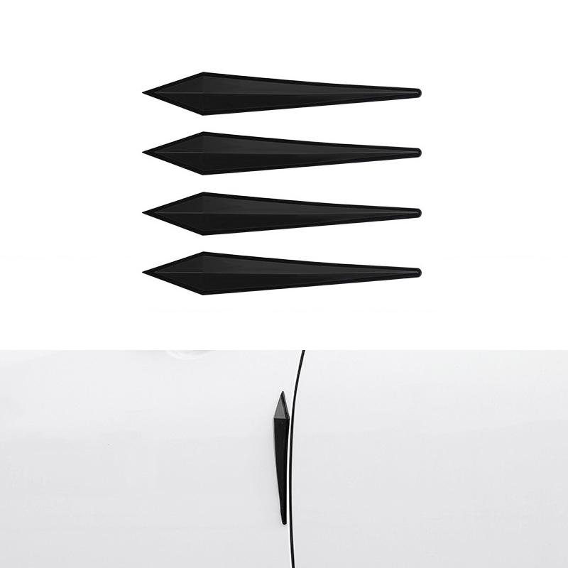 4 шт. автомобильные наклейки, защитная полоса для бампера, угловая защита, защитные полосы от царапин, лезвие для предотвращения столкновений, автомобильный автомобиль