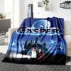 1pc Casper3 Blanket, Gift, for Men and Women, Soft Blanket, Good for Sofa Bed Couch Travel, Lightweight Flannel Blanket