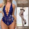 Sexy open lingerie lace temptation hollow low cut hot bed free uniform suit nightclub