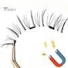 1 Set Magnetic False Eyelashes with Lash Applicator Tool Reusable Single/Double Layer Natural Wispy Fake Lashes Eyelash Clip Women Makeup Tools