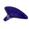 Finegood 12-Hole Ocarina, Ceramic Brass Instrument, High-Quality Alto C, Includes Sheet Music, Suitable for Beginners
