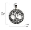 [World Accessories Carmelo] Христианское Древо Жизни Кулон-подвеска из стерлингового серебра 925 пробы