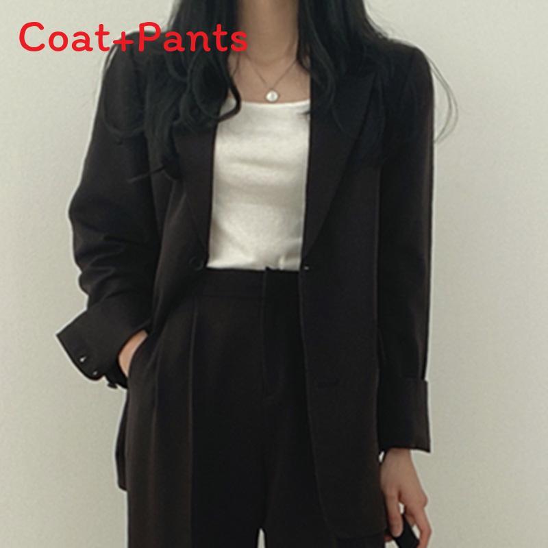 Womes Retro Blazer Suit With Pockets Polyester Fabric For Office Wear