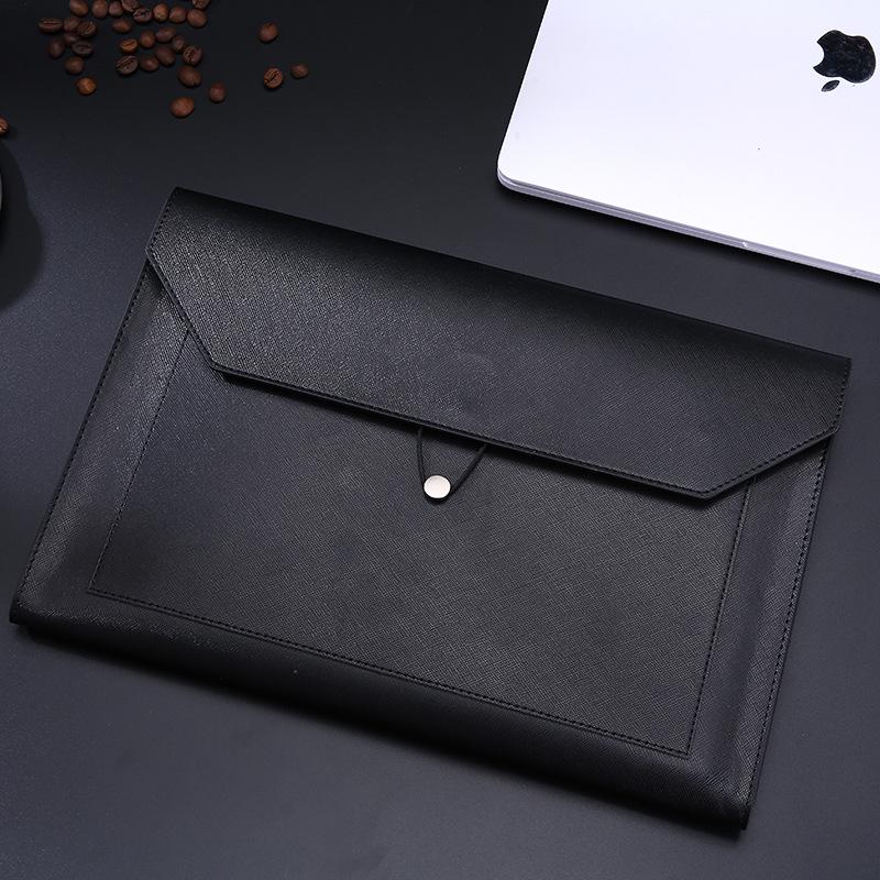 Double-Layer Magnetic Buckle Briefcase - Large Capacity, Multifunctional Office File Bag