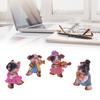 4Pcs Cute Pig Pig Statue music pigs Pig Decor Exquisite Pig Ornaments  Home