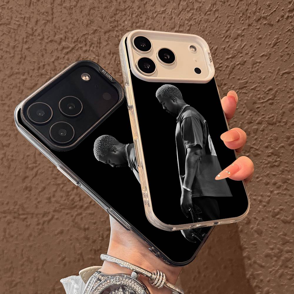K-Канье Уэст-t чехол для телефона для iPhone 17 17Air 16 15 14 13 12 11 Pro Max Plus Цветной Серебристый