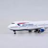 47см Масштаб 1/150 B747 British Airways Самолет Модель Самолета Игрушки со Светом Литой Смола Самолет Коллекция Дисплей Подарки Поклонники