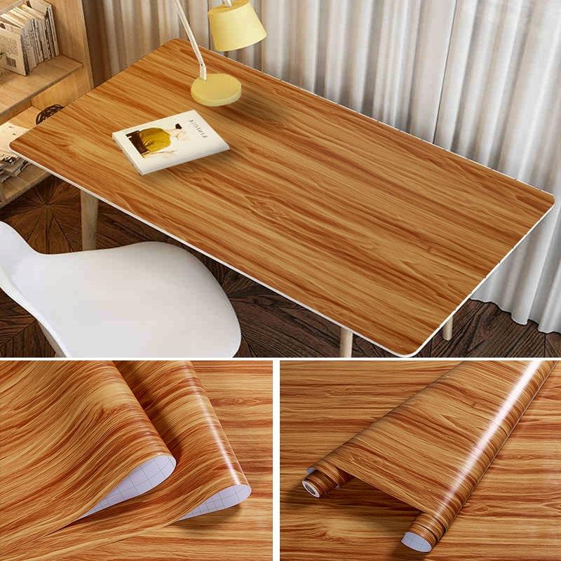 33 Choices Wood Grain Home Decor Films PVC Wood Pattern Waterproof Stickers Self-adhesive Doors Cabinet Modern Furnitures Wall Decoration
