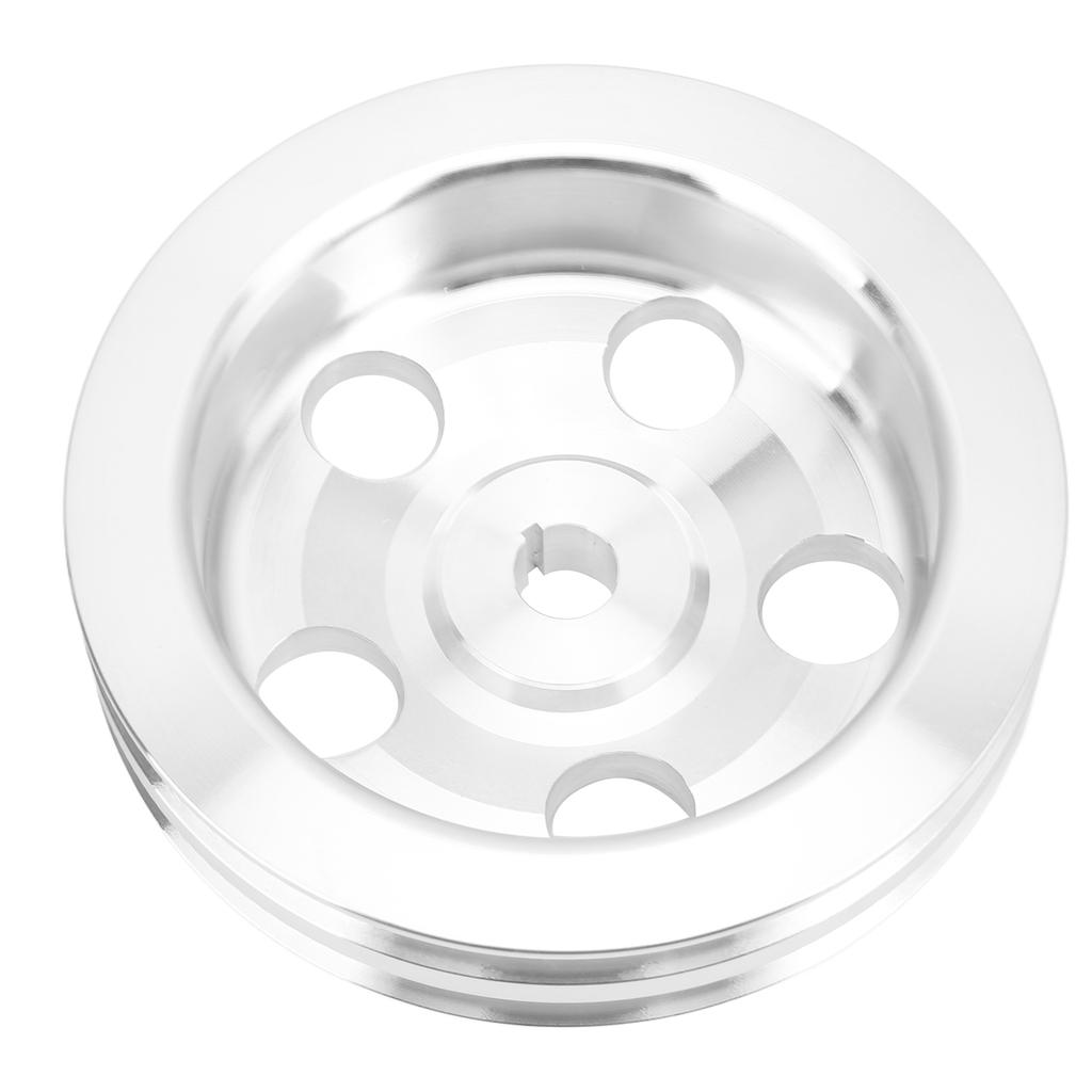 Шкив насоса гидроусилителя руля из алюминиевого сплава с 2 канавками, замена для блоков Chevy Key Way до 1972 года