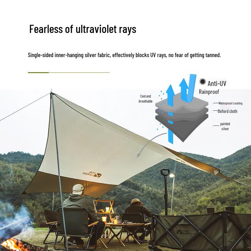 MOBIGARDEN Jun Ting 520 Hexagonal Outdoor Tarp