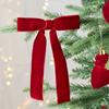 Elegant Bows For Holiday Decor Christmas Christmas Tree Ornaments Velvet Christmas Bows Effortless Installation Reusable Bows