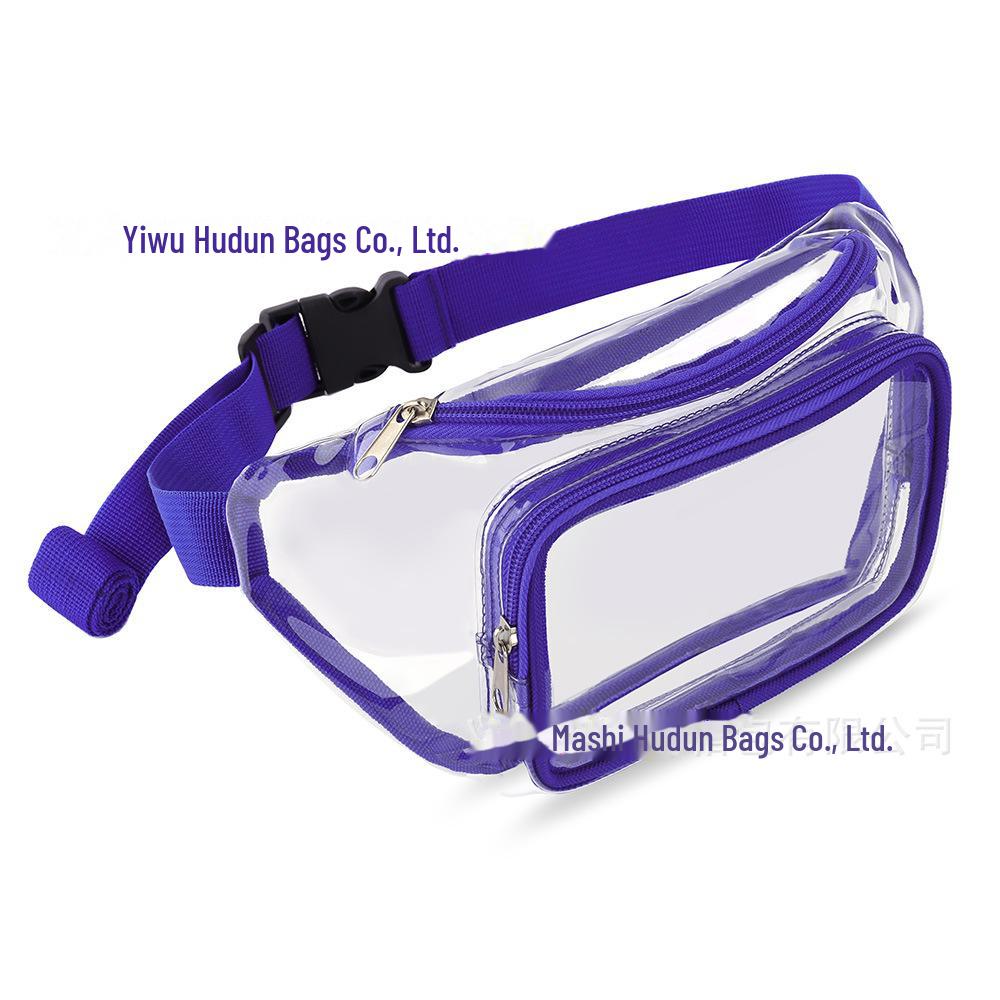 Clear PVC Waterproof Waist Bag for Sports, Running, and Travel with Logo