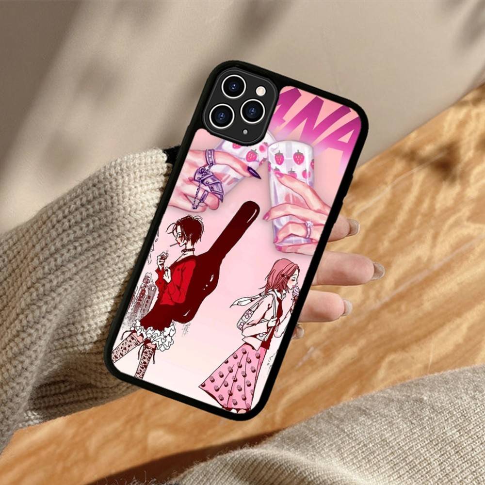 Крутой чехол для телефона с Наной Осаки из аниме Для iphone 11 12 13 14 15 Pro Max 17 16 Plus Жесткая задняя крышка из ПК+ТПУ