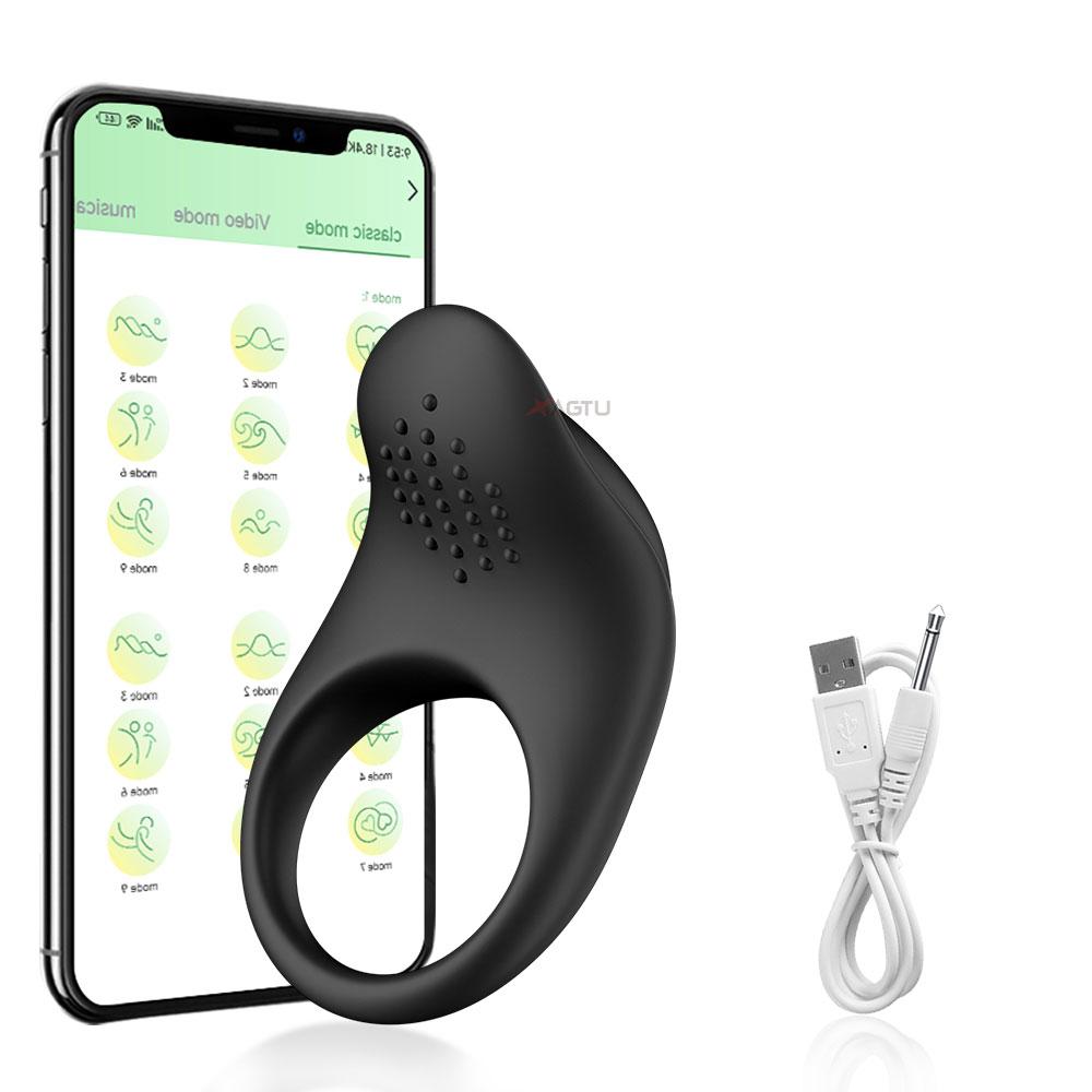 Cock Ring Lasting Ejaculation Delay Vibrating Ring Semen Lock Ring Stimulator Massager Cock Ring Couple Gay Penis Ring Adult Toy