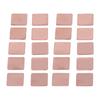 20Pcs Red Copper Heatsink Shim Laptop Graphics Card Heat Sink Sheet CPU GPU Copper Pad Shim Thickness 1.5mm 0.06in
