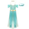 Womens Arabian Princess Costumes Halloween Carnival Aladin Theme Party Jasmines Outfit Sequin Tulle Rompers Belly Dance Jumpsuit