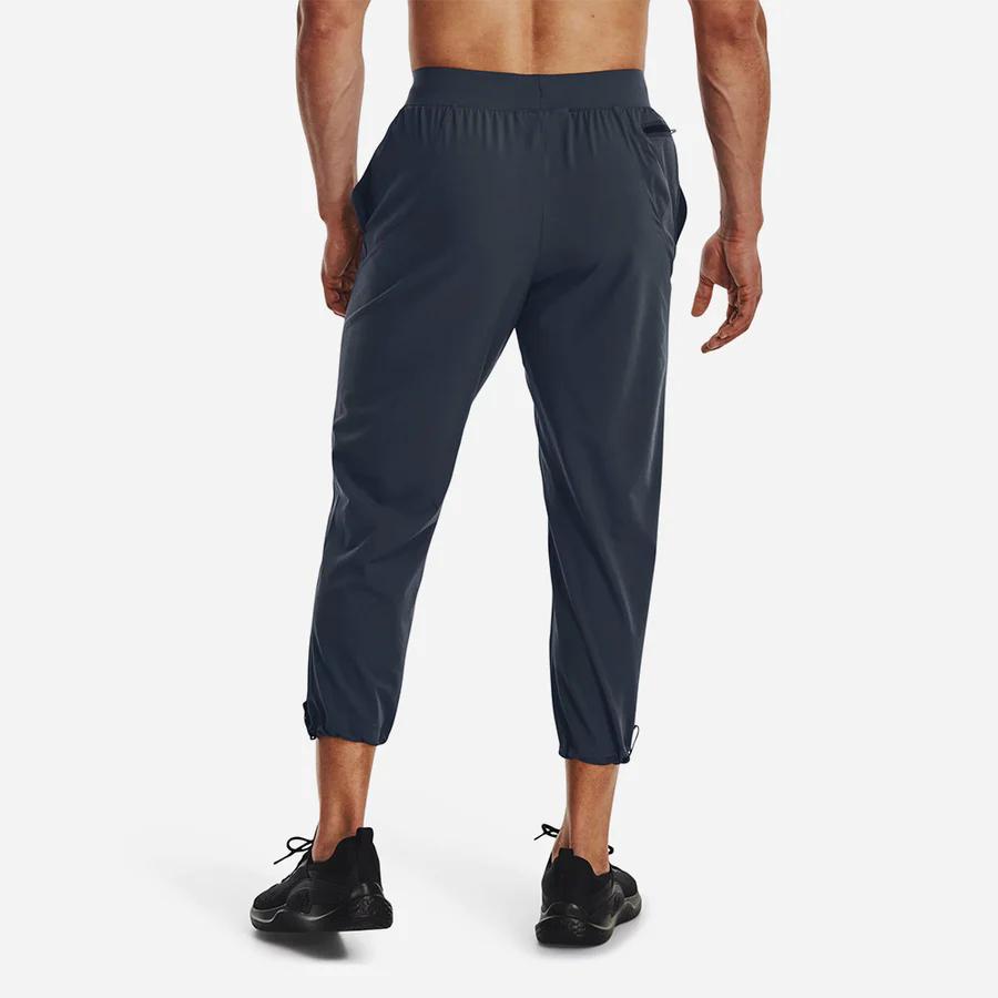 Under Armour Неудержимые Однотонные Трикотажные Укороченные Брюки Прямого Кроя со Средней Посадкой Мужские Серый 1370986-044