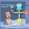 Игрушка для купания на присоске: Вращающийся распылитель воды с трубами