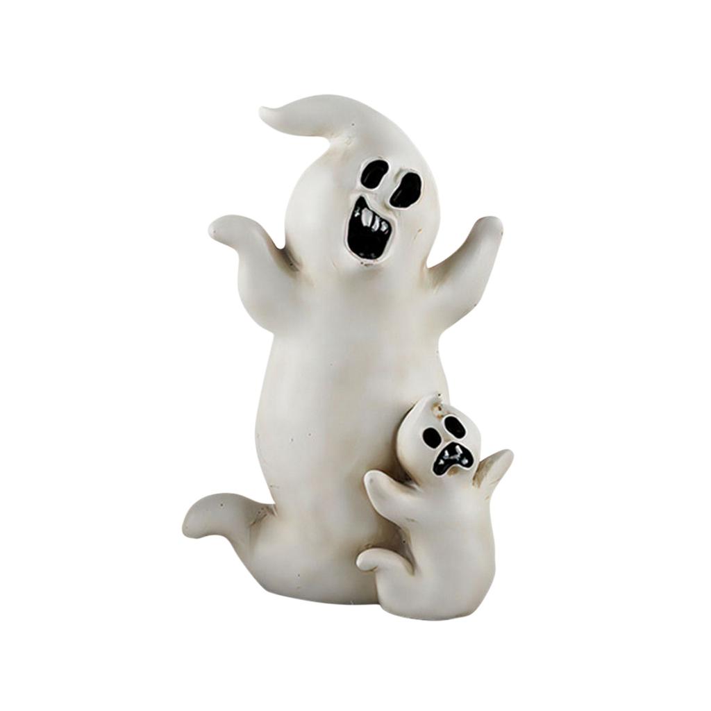 Halloween Desktop Ornaments Cartoon Resin Crafts Pumpkin Ghost Witch Figurines Home Decoration Atmosphere Layout Ornaments.