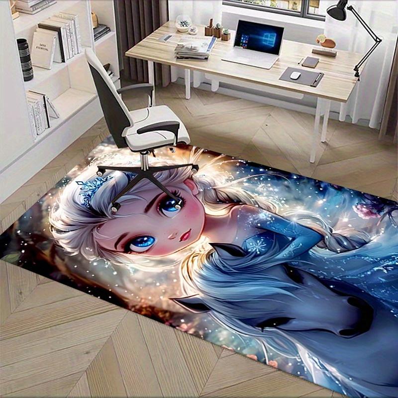 3D Printed Elsa,Frozen,Fantasy Anti-Slip Rug - Machine Washable Office Rug for Living Room, Bedroom, Office - Multiple Sizes