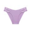 Sexy Panty for Woman Breathtable Lace Decoration Seamless Comfortable Solid Color Low-Waist Underwear
