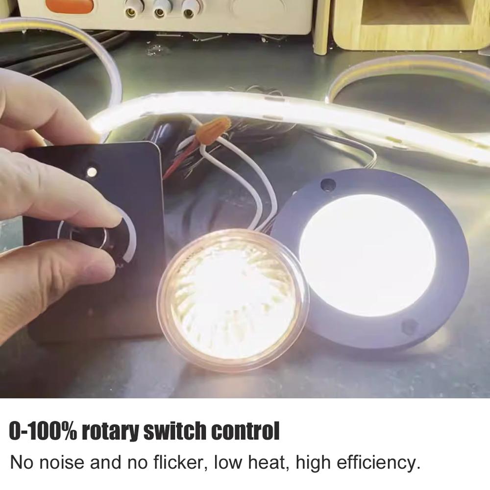 Диммер для каравана, регулятор яркости света 12В 5А, выключатель света, плавный свет, регулируемый переключатель-ручка, портативный диммер