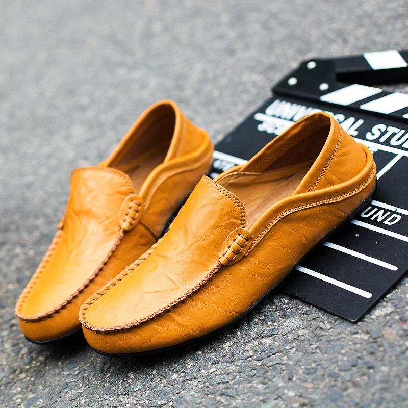 Casual Loafers for Men Shoes Brands Comfortable Man Shoes Sale Men's Social Shoe Italian Genuine Leather Loafers Footwear