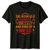This Redhead Is Thankful Blessed Womens T-Shirt Redhead Pride Lifestyle
