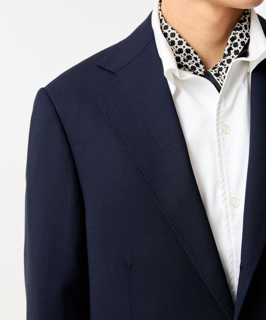 Man On The Boon [Loropiana Fabirc] Notched Lapel Wool Single Jacket_Navy 4714151002