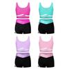 Girls' Bikini Tankini Set Tank Top and Shorts Two Piece Sports Suit Activewear Kids Sport Clothing Set