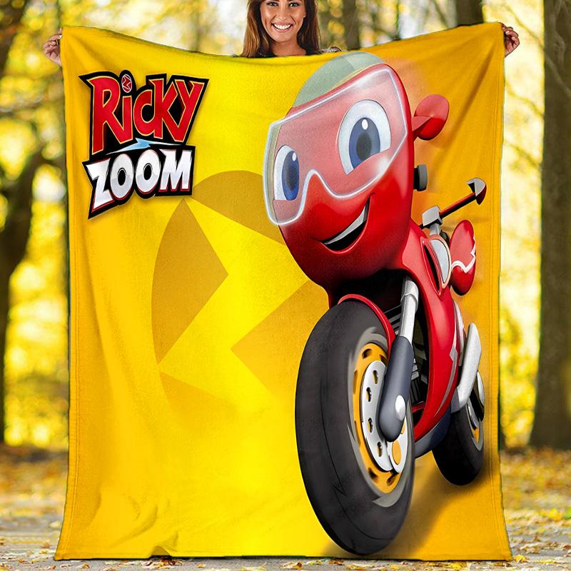 Ricky Zoom printed throw blanket—lightweight,soft,warm;versatile blanket for all seasons—perfect as &air-conditioning throw,nap blanket