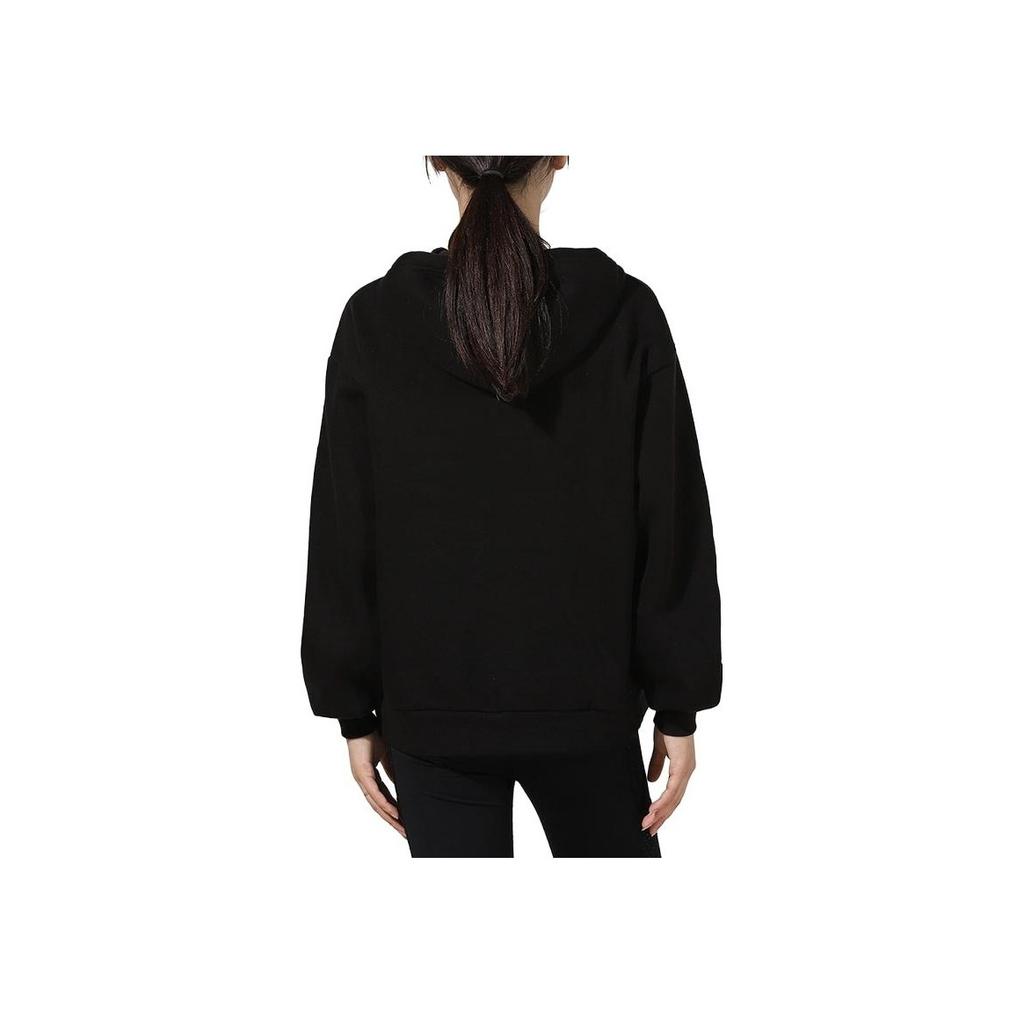 Puma Вязаная толстовка с капюшоном с логотипом и длинными рукавами Женские топы Черный 848251-01