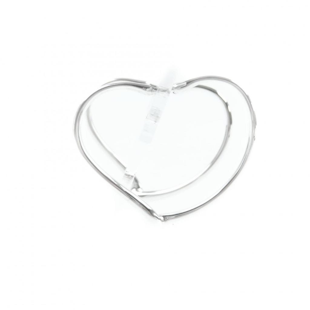 TIFFANY&Co. Pierce Open Heart Hoop Earrings Silver 925 Women Used