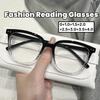 Женские квадратные очки для чтения, модные анти-синие очки для дальнего зрения для мужчин, унисекс, большая оправа, плюс диоптрийные очки
