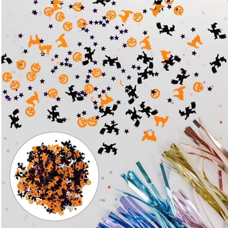 Жуткий день украшения украшения стола бумажное конфетти блестящие украшения украшения Хэллоуин конфетти привидения тыква паук