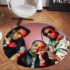 Migos (1) Round Office Rug Decorative Floor Rug for Office Bedroom Living Room and Home Space