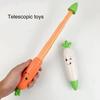 Телескопическая игрушка-редис, забавная волчок, снятие стресса, декомпрессия, портативная гравитационная игрушка-морковка, подарок на день рождения для детей и взрослых