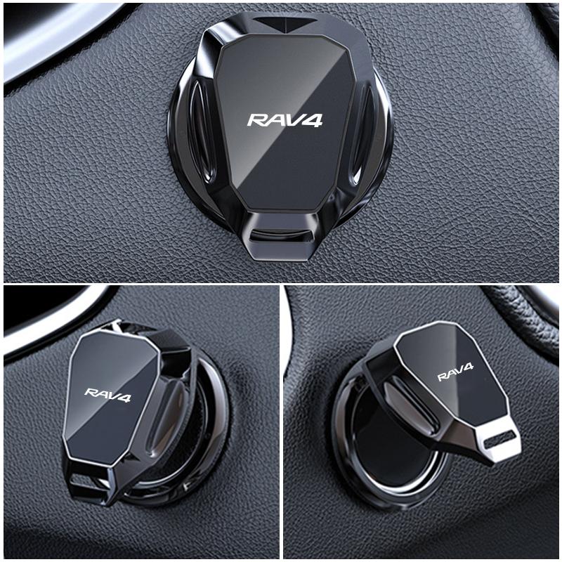 Car Engine Start Button Protective Cover Push Button Stickers For Toyota RAV4 Corolla Yaris Camry Prius CHR Hilux Accessories