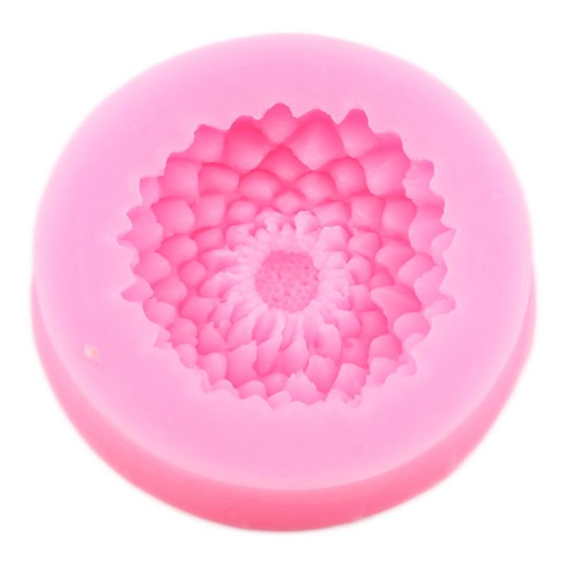Chrysanthemum Silicone Mold DIY Flower Cupcake Topper Fondant Cake Decorating Tools Resin Clay Molds Candy Chocolate Moulds