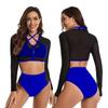 Long-sleeved Split Sunscreen Surfing Suit Women's Swimsuit Fashion Swimsuit Diving Suit