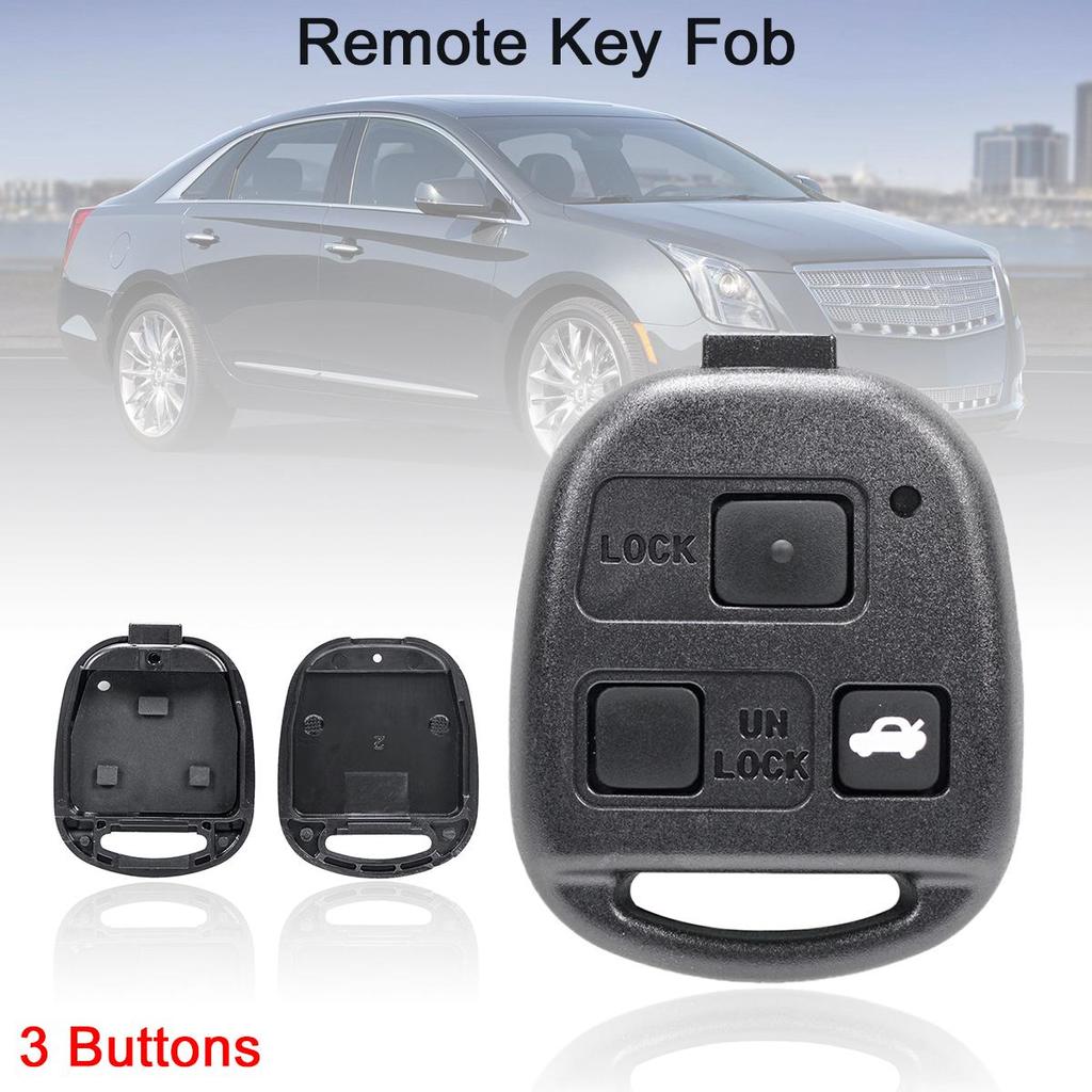 2/3 Buttons Remote Car Key Shell Case Fit for Toyota Camry Rav4 Corolla Prado Yaris Tarago Cruiser Land Lexus RX300 ES300 LS400 GX